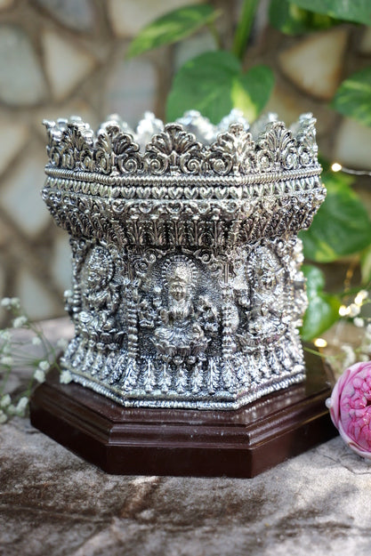 German Silver Tulsi Pot