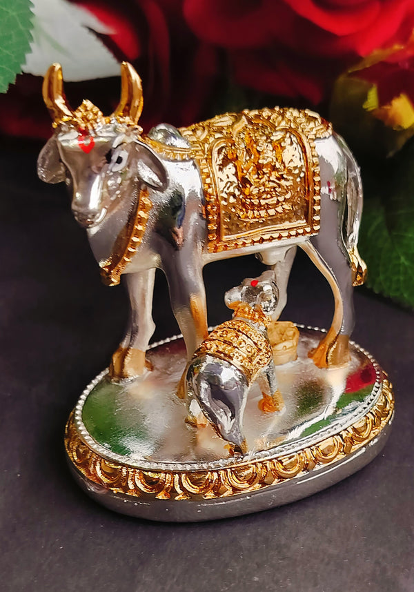 German Silver Kamadhenu Cow — view 4