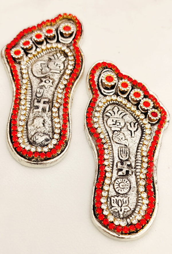 German Silver Mahalakshmi Charan — view 2