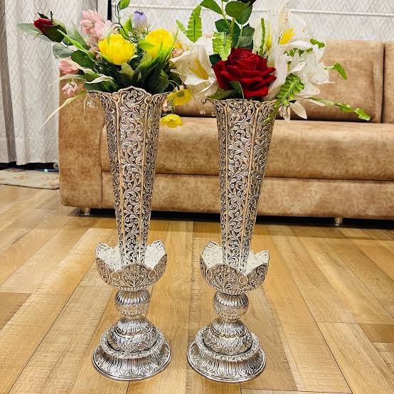 German silver flower vases — view 4