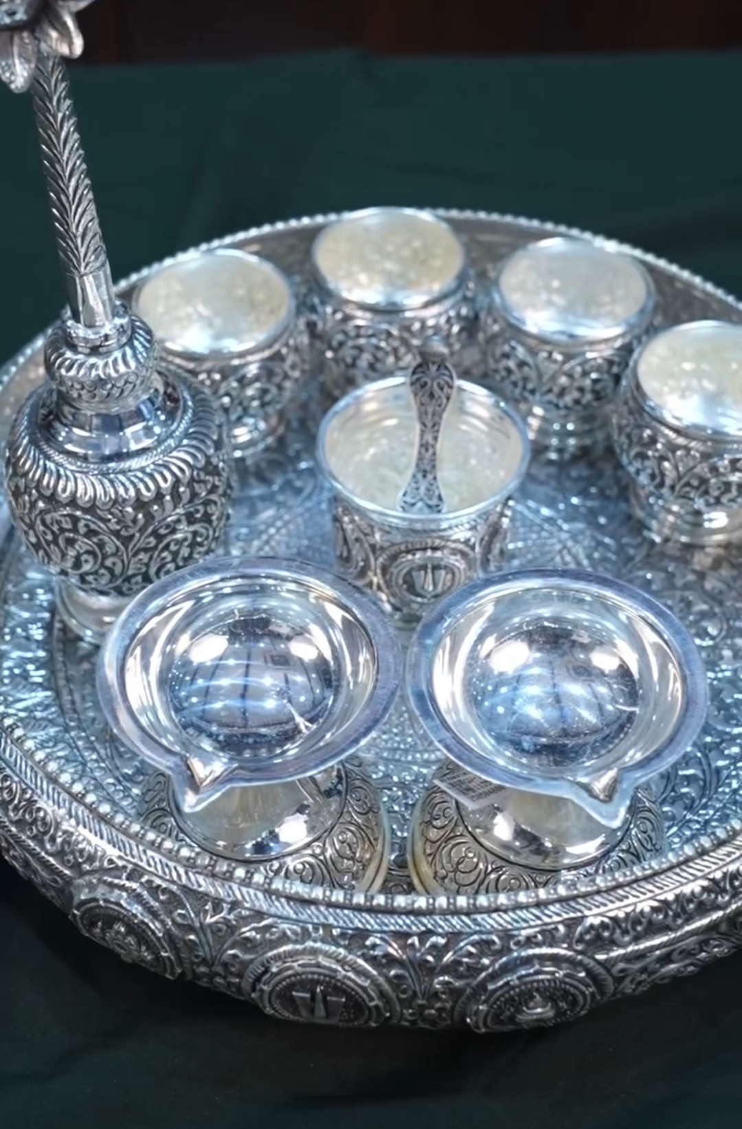 Premium Shanku Chakra Pooja Thali Set — view 5