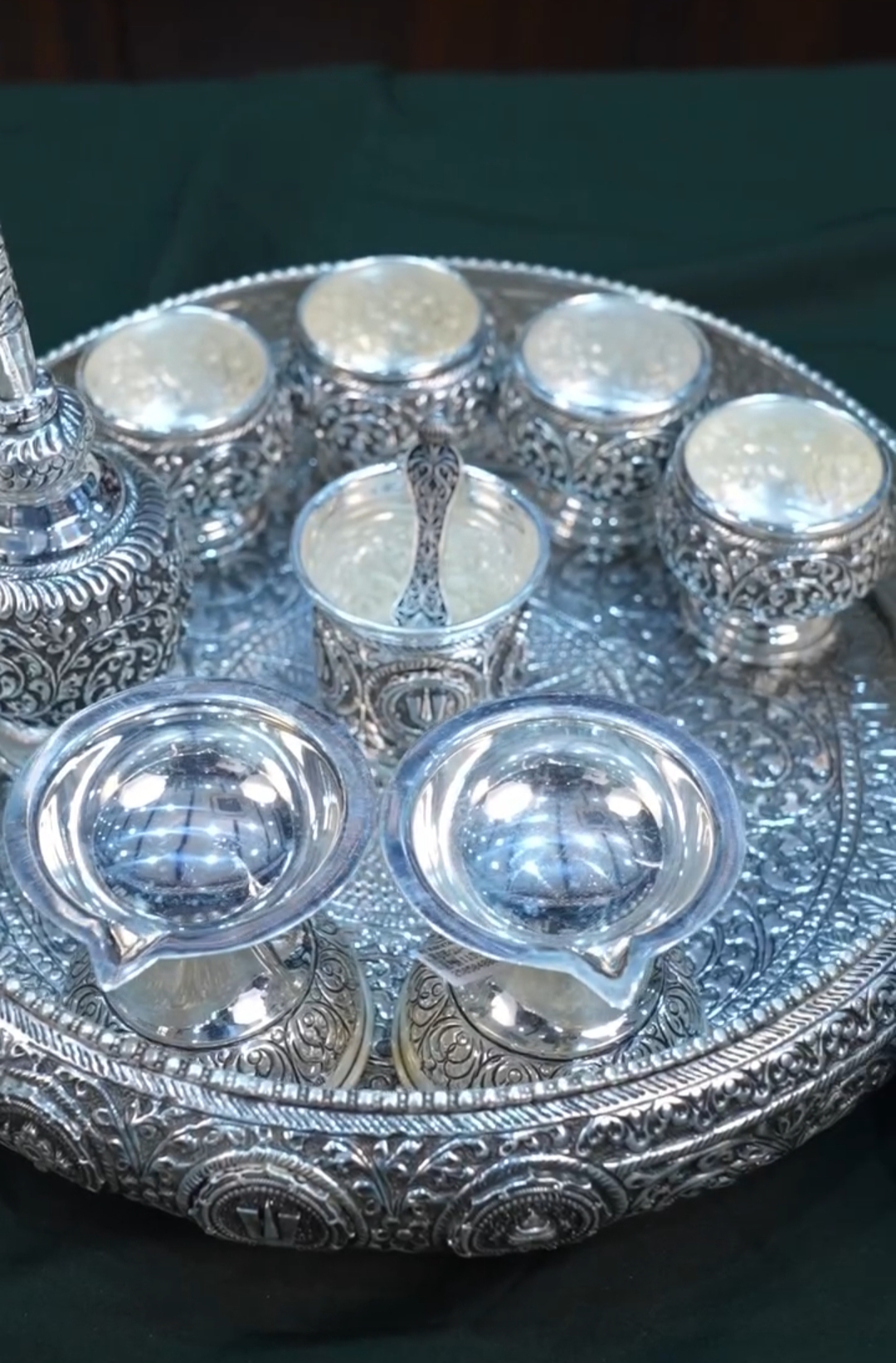 Premium Shanku Chakra Pooja Thali Set — view 4