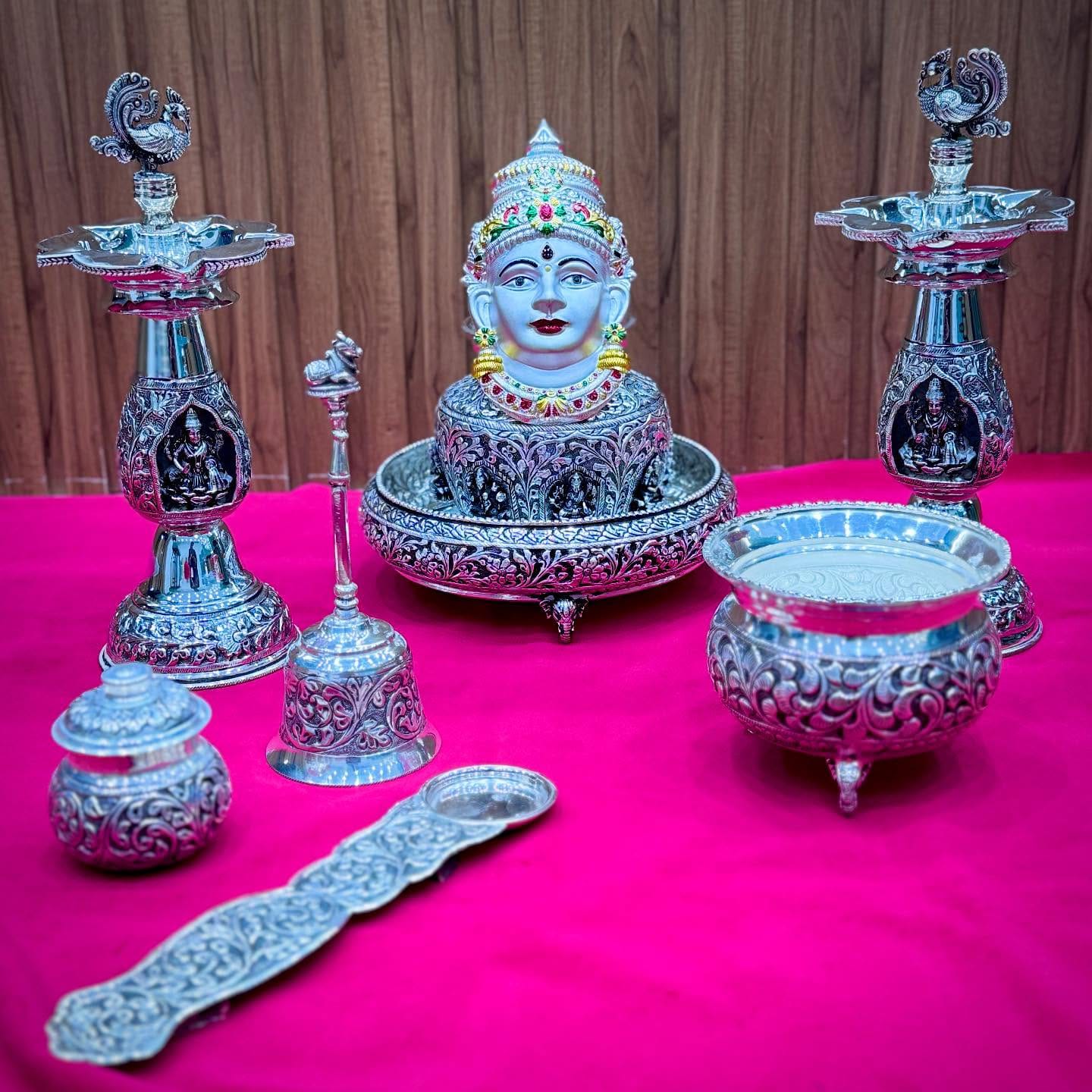 Varalaxmi Pooja Set — Complete German Silver Set